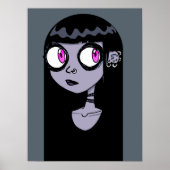 Gothic Girl Portrait Poster (Voorkant)
