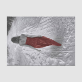 Gothic  Girl Red Dress-ontkoppelingskunst Tissuepapier