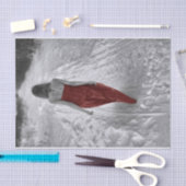 Gothic  Girl Red Dress-ontkoppelingskunst Tissuepapier (Craft)