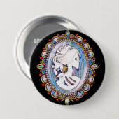 Gothic Girl Ronde Button 7,6 Cm (Voorkant /achterkant)