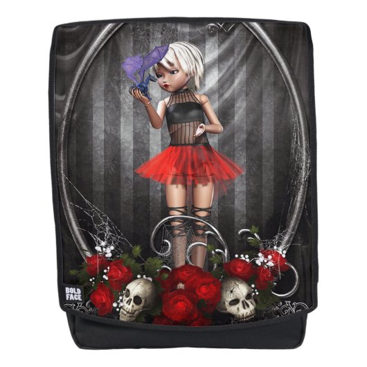 Gothic Girl Rugtassen (Voorkant)
