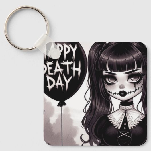 Gothic Girl Sleutelhanger (Voorkant)