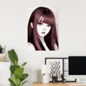 Gothic Girls #008: ETHERISCHE SCHOONHEID Poster (Thuiskantoor)