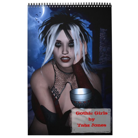 Gothic Girls Art Book Calendar Kalender (Hoes)