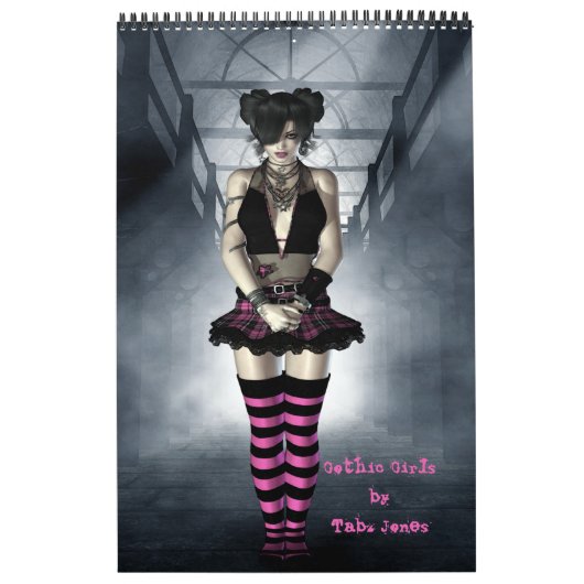 Gothic Girls Art Book Calendar Kalender (Hoes)