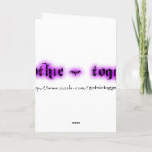 Gothic Girls Autumn Harvest greeting card Kaart (Achterkant)