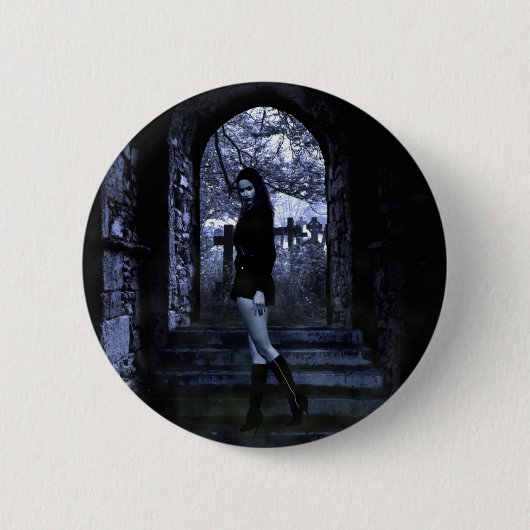 Gothic Girls de crypt knop Ronde Button 5,7 Cm (Voorkant)