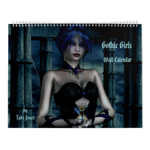Gothic Girls Fantasy 3D Wall Agenda Kalender