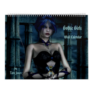 Gothic Girls Fantasy 3D Wall Agenda Kalender