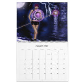 Gothic Girls Fantasy 3D Wall Agenda Kalender (Jan 2026)