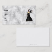 Gothic Girls: Rode heks-profielkaart Visitekaartje (Voorkant / Achterkant)