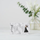 Gothic Girls: Rode heks-profielkaart Visitekaartje (Staand voorkant)