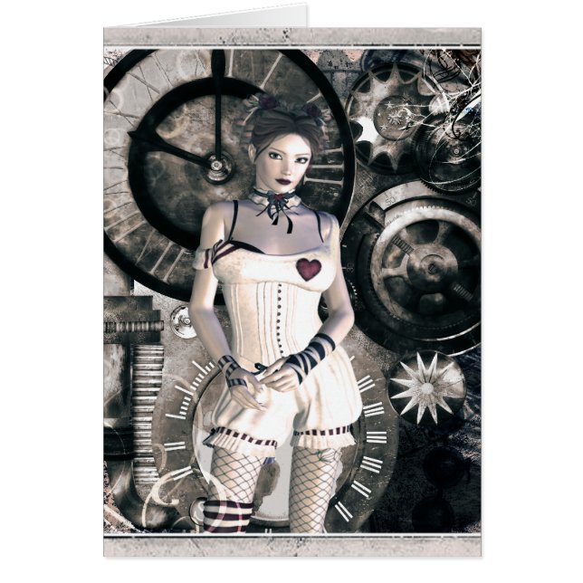 Gothic Girls Steampunk op het hart (Voorkant)