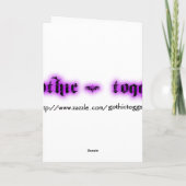 Gothic Girls Victorian Winter greeting card Kaart (Achterkant)