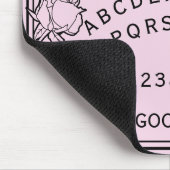 Gothic Girly Pastel Roze Spirit Board Bloemen Muismat (Hoek)