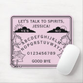 Gothic Girly Pastel Roze Spirit Board Bloemen Muismat (Met muis)