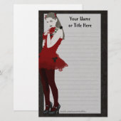 Gothic Girly Stationery Briefpapier (Voorkant / Achterkant)