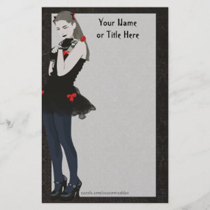 Gothic Girly Stationery Briefpapier