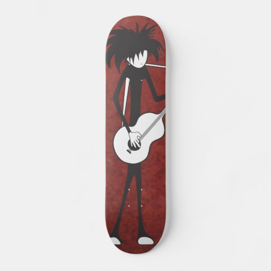 Gothic gitarist persoonlijk skateboard (Voorkant)