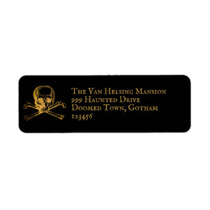 Gothic Glam   Adres Etiket   Zwart