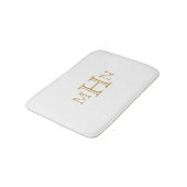 Gothic Glam | Bath Mat | Monogram | wit (Gekanteld)