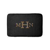 Gothic Glam | Bath Mat | Monogram | Zwart (Voorkant)