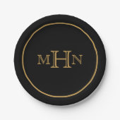 Gothic Glam | BORD | Papier | Monogram | Zwart (Voorkant)