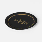 Gothic Glam | BORD | Papier | Monogram | Zwart (Gekanteld)