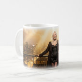 Gothic Glam Dakterras Koningin Stadslichten Mok (Voorkant links)