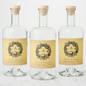 Gothic Glam | Etiket op vloeibare flessen | Goud (Flessen)