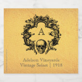Gothic Glam | Etiket op vloeibare flessen | Goud (Enkel label)