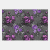 Gothic Glam Floral Skull Inpakpapier Vel (Voorkant 2)