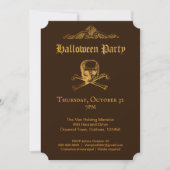 Gothic Glam | Invitations | Brown Kaart (Voorkant)