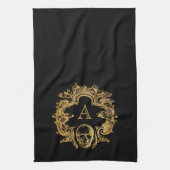 Gothic Glam | Keukenhanddoek | Zwart (Verticaal)