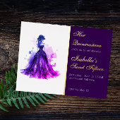 Gothic Glam Quince Folie Uitnodiging Briefkaart