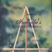 Gothic Glam Quince glitter paarse Acryl Teken Bord (Neutraal)