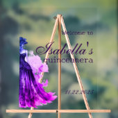 Gothic Glam Quince paarse Acryl Bord (Neutraal)