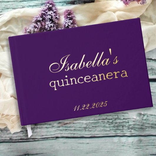 Gothic Glam Quince paarse Gastenboek
