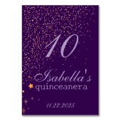 Gothic Glam Quince paarse glitter Kaart (Voorkant)