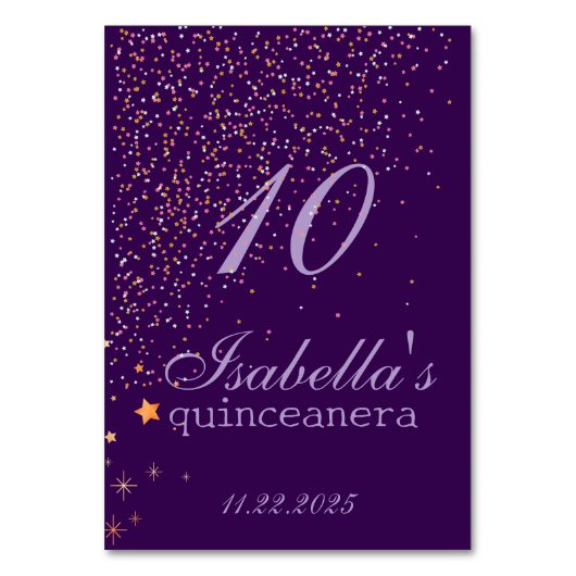Gothic Glam Quince paarse glitter Kaart (Voorkant)
