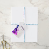 Gothic Glam Quince paarse jurk Cadeaulabel (Met Touw)