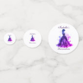 Gothic Glam Quince paarse jurk Confetti (Voorkanten)