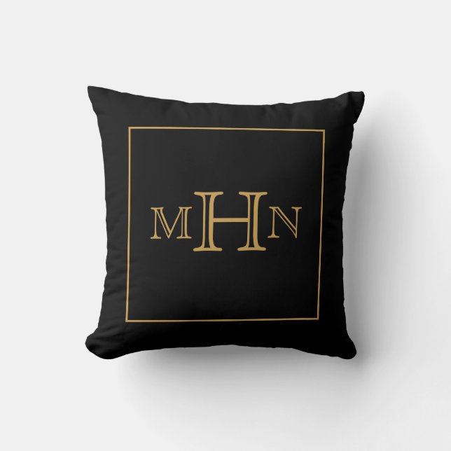 Gothic Glam | SIERKUSSEN | Monogram | Zwart (Voorkant)