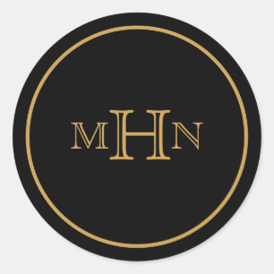 Gothic Glam   STICKER   Monogram   Zwart