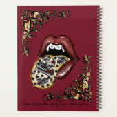 Gothic Glam Tongue Out Planner (Achterkant)