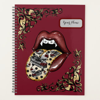 Gothic Glam Tongue Out Planner