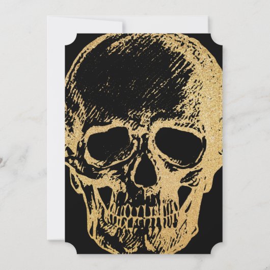 Gothic Glam | Uitnodigingen | Zwart (Achterkant)