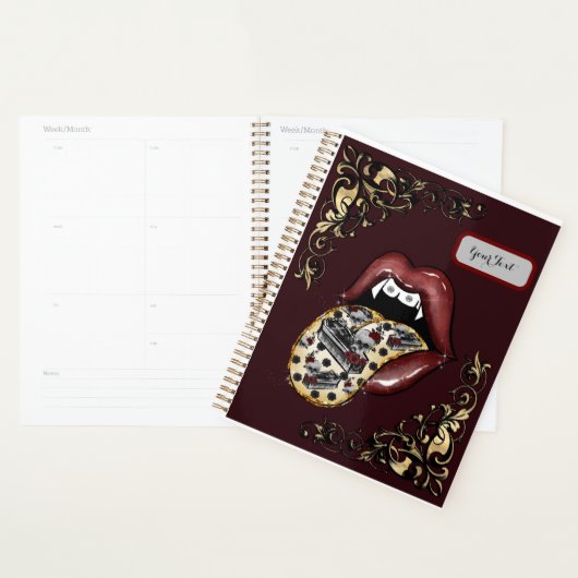 Gothic Glam Vamp Lip Planner (Display)