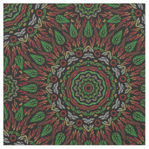 Gothic Glas in lood verlaat Mandala Pattern  Stof