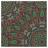 Gothic Glas in lood verlaat Mandala Pattern Stof (Close Up)